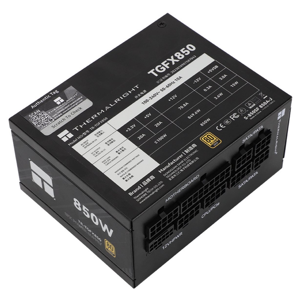 Sfx Power Supply 850W Gold - [AC18 Digital]/ TR-TGFX850, alimentation pour boîtier