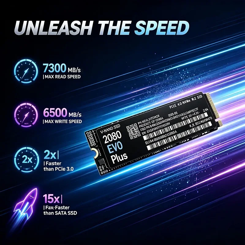 Disque SSD interne pour jeux 2 - M.2 Nvme 4Tb Pcie 4.0 Ssd avis et prix