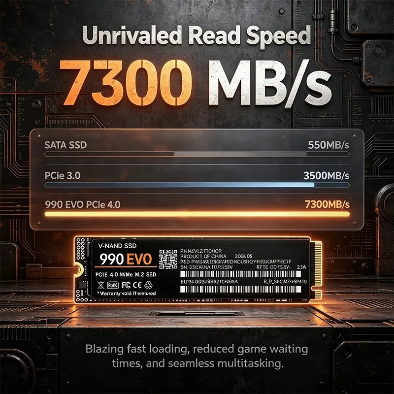 SSD NVMe M.2 pour jeux 990 EVO - M.2 Nvme 4Tb Pcie 4.0 Ssd avis et prix
