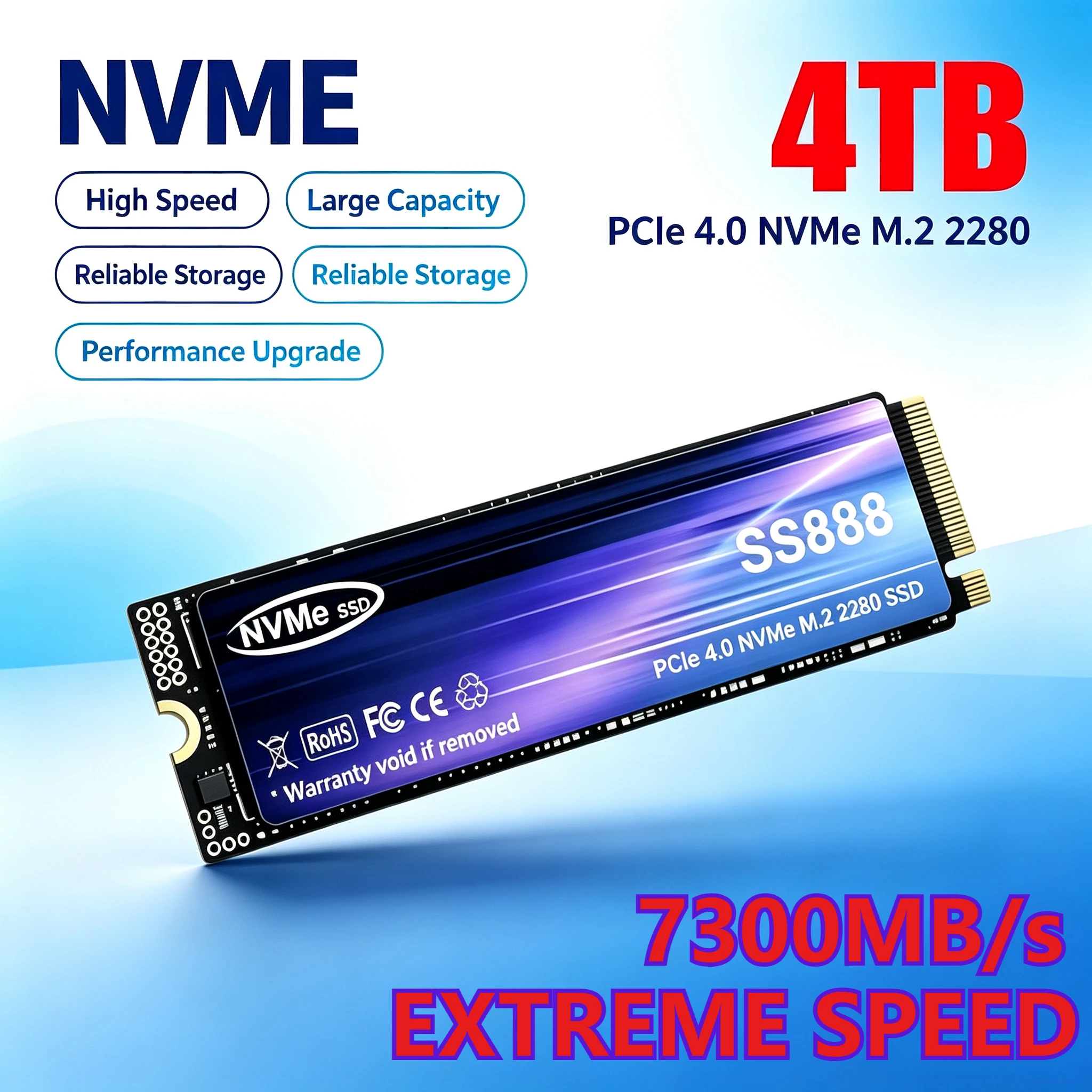 Nouveau disque dur SSD M.2 SS8 - M.2 Nvme 4Tb Pcie 4.0 Ssd avis et prix