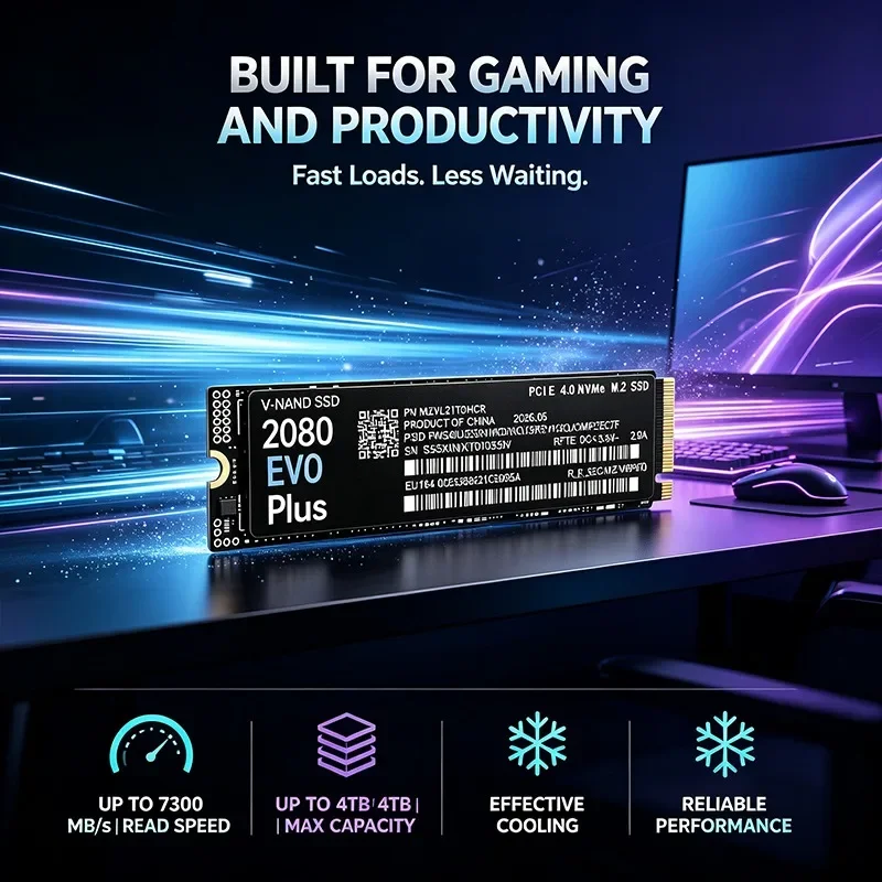 2080 EVO Plus M.2 NVMe 2280 SS - M.2 Nvme 4Tb Pcie 4.0 Ssd avis et prix