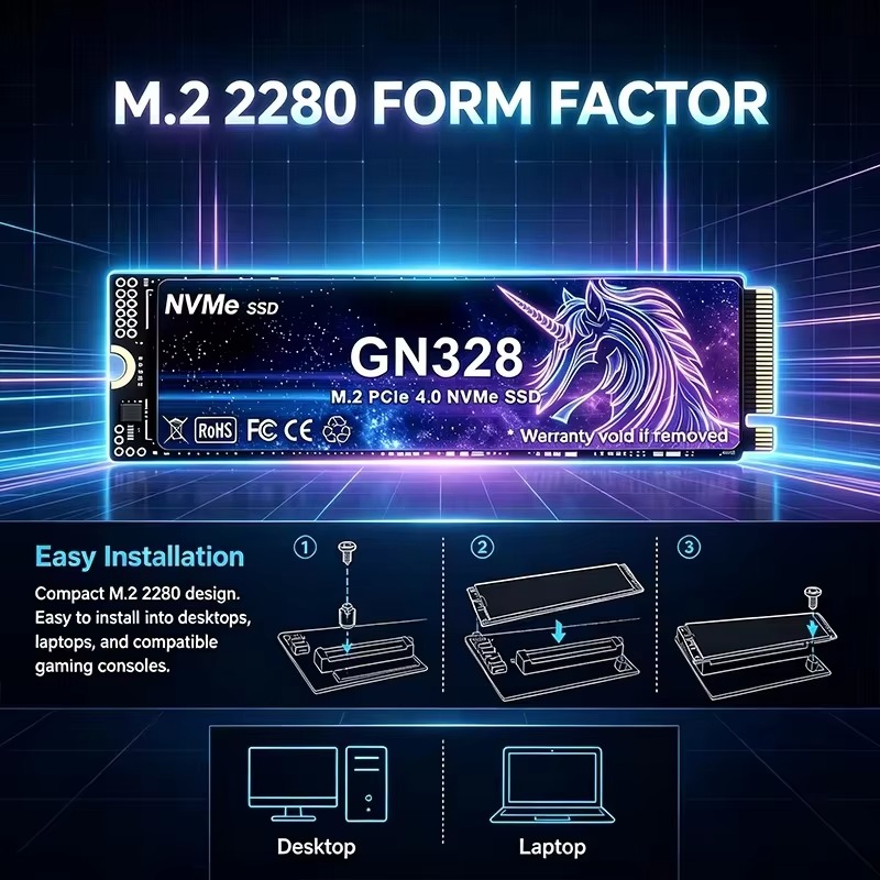 NOUVEAU disque dur SSD GN328 M - M.2 Nvme 4Tb Pcie 4.0 Ssd avis et prix